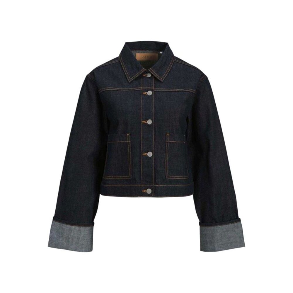 JJXX Womens/Ladies Fold Up Denim Jacket / Dark Blue
